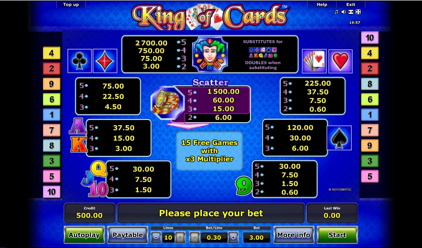 King Of Cards Slots Free Play